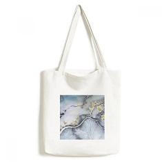 Bolsa de lona com sombreamento em aquarela abstrata bolsa de compras bolsa casual