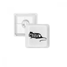 Kit de atualização para jogos com teclado mecânico PBT com desenho de animal preto