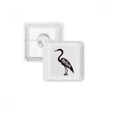 Kit de atualização para jogos com teclado mecânico PBT cinza Heron preto e branco