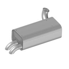 Silencioso Escapamento Mb Ônibus O 500r Original 6344900001 - Fabbof