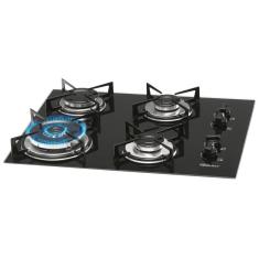 Fogão Cooktop Fischer 4 Queimadores TC Gás Mesa Vidro Bivolt