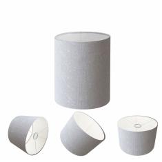 Cúpula Abajur Cilíndrica Cp-8001 Ø13x15cm Rustico Cinza