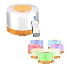 Difusor Umidificador Aromatizador Umidificador Ultrassônico Led Madeir
