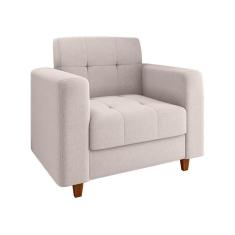 Poltrona Arezzo Linho Castanho A27 Areia