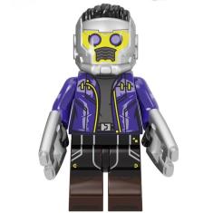 Boneco Bloco De Montar Star-Lord T`Challa Marvel Heróis