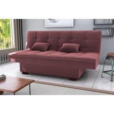 Sofá Cama Esmeralda Veludo Rose E431 - Matrix - LM DECOR