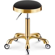 Banqueta Wor Banquetas giratórias redondas Cadeira giratória para salão de beleza Tatuagem itchen Massagem Banqueta giratória ajustável em altura para salão de massagem Tatuagem Home Office,