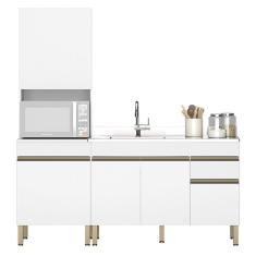 Paneleiro E Balcão Gabinete Com Pia 150cm Lina K02 Supremo - Mpozenato