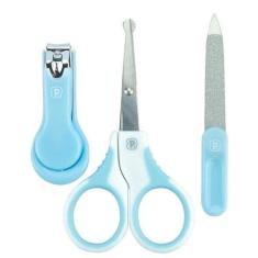 Kit Higiene Infantil Cortador De Unha Tesoura e Lixa Menino Menina - P