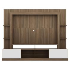 Rack Estante com Painel Tv 65 e 2 Portas Oslo Madeirado