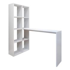 Escrivaninha Com Estante Lateral Fg2561 Branco