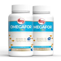 Kit 2 ômegafor Family ômega 3 Vitafor 360 Cápsulas