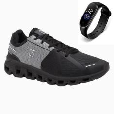 Tênis Esportivo Masculino Para Caminhada Academia Com Relógio-Masculino