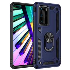 SORAKA Capa para Huawei P40 Pro+ com suporte para anel Capa Slim Fit de TPU macio Capa Huawei P40 Pro+ com placa de metal para suporte magnético de telefone para carro