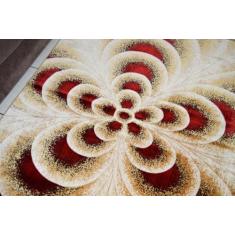 Tapete Lotus Retangular Veludo 248x350 cm Creme