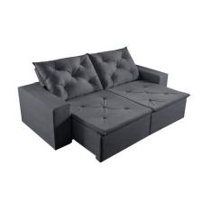 Sofá 4 Lugares Retrátil e Reclinável Martins M-181 Veludo - Martins Es