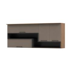 Armário De Cozinha Aéreo 200cm Cr6198 fumê