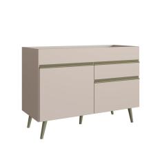 Balcão para Pia 120cm sem Tampo 2 Portas 1 Gaveta One Gralar Cinnamon