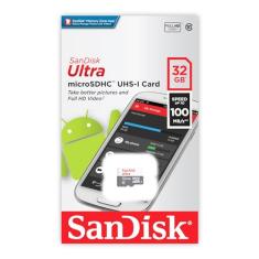 SanDisk Cartão de memória 32GB 32G Ultra Micro SD HC Classe 10 TF Flash SDHC - SDSQUNB-032G-GN3MN