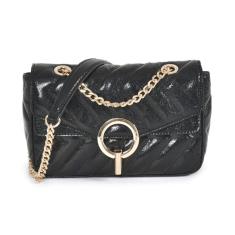 Bolsa Crossbody Matelassê Via Marte Puffer Alça Tiracolo de PU Corrente B1-170