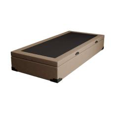 base para cama box solteiro martin premium com baú linho (47x88x188 cm) bege