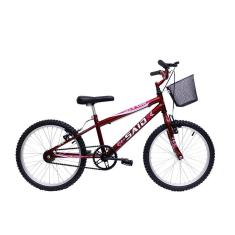 Bicicleta Aro 20 Infantil Feminina Com Cesta