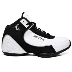 Tênis Esportivo Cano Curto Six com Cadarço Detalhe Recorte e Perfuros,