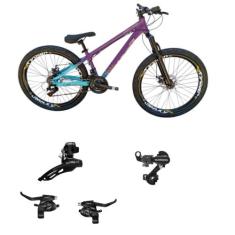 Bicicleta Aro 26 Vikingx Tuff 44 Aluminio 21v Suspensão Dianteira Camb