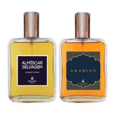Kit Perfume Masculino - Almíscar Selvagem + Arabian 100ml - Essência d