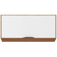 Armário de Geladeira Demóbile Firenze com 1 Porta Basculante - Amêndola/Branco