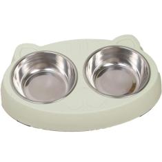 Comedouro Tigela Dupla com Tigela Removível 26x17cm