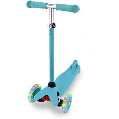 Patinete Infantil Ajustável 3 Rodas com Led. (Azul)