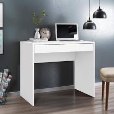 Escrivaninha 90cm 1 Gaveta Facility Branco Demóbile Branco