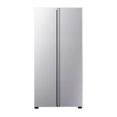 Geladeira Hisense Side By Side Frost Free Inverter 428L com Painel Digital e Alarme de Porta Aberta RS3P428 Inox 110V