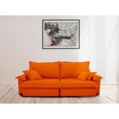 Sofá Paris 2.30m Retrátil e Reclinável Super Pillow   - Sofisticato, t