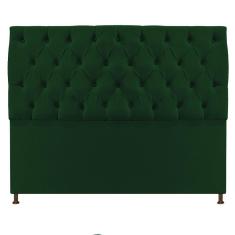 Cabeceira Sofia 195 Cm King Size Suede Verde - Doce Sonho Móveis