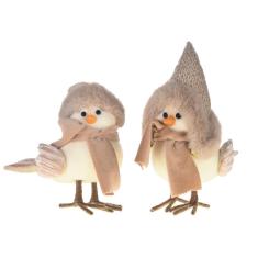 Enfeite de Natal Pássaro Com Gorro 1un 17x11x14cm 1100714