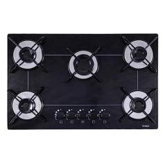 Fogão Cooktop Tedge 5 Bocas Ultra Chama Preto 127v/220v