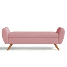Recamier Bau Grecia 1,60M Suede Rose - Clique Decor