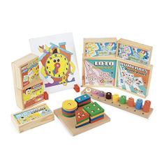 Carlu Brinquedos - Maleta Matemática 10 Brinquedos Educativos, 4+ Anos, Multicolorido, 1107