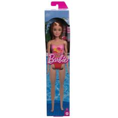 Boneca - Barbie - Praia com Maio Rosa MATTEL