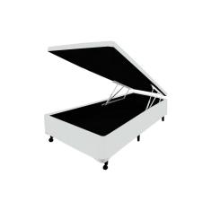 Cama Box Baú Castor Solteiro Corano Branco 120x203x35cm