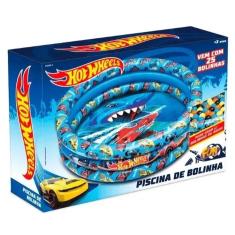 Piscina de Bolinhas hot Wheels Inflavel com 25 Bolinhas fun F0000-4