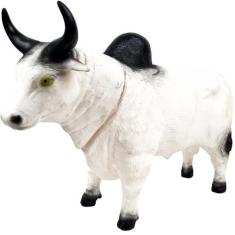 Brinquedo Touro Boi Animais Da Fazenda 30cm Miniatura Realista - Bee T