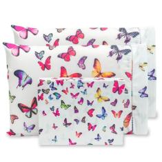 Lençol de Cima Super King 3 pçs Estampado Percal 180 Fios - BEM ME QUE