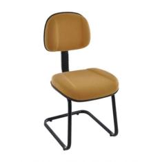 Cadeira Secretária Base Fixa Em S Linha Classic Amarelo - OUTRAS MARCA