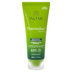 Inoar, Thermoliss, Bálsamo Defrizante Finalizador, Redução de Frizz e Efeito Liso Gradativo, Queratina Vegetal, Pró-Vitamina B5, Creatina e Óleo de Argan, Vegano – Para Cabelos Ondulados ou com Frizz, 240ml
