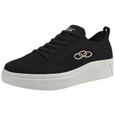 Tênis Casual Feminino Plato Preto Olympikus