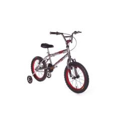 Bicicleta Aro 16 Cromada Com Rodinhas E Freios V-brake Infantil  - DNZ