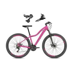 Bicicleta Aro 29 Feminina Absolute Hera Alumínio 21V Câmbios Shimano Tz Freio a Disco Suspensão Dian-Feminino